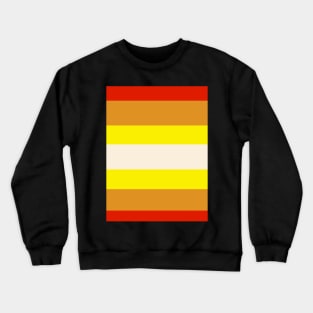 Red, Orange & Yellow Retro Stripe Crewneck Sweatshirt
